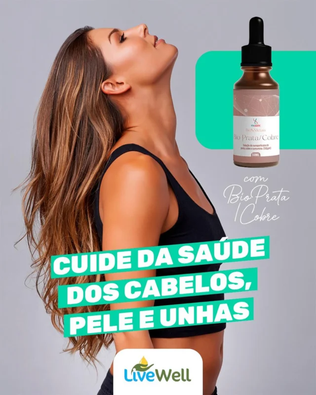 Seu corpo merece o melhor cuidado – de dentro pra fora!

O BioPrata/Cobre é uma fórmula potente com nanopartículas de prata e cobre coloidal combinadas com curcumina, com ação antioxidante, anti-inflamatória e bactericida.

✨ Atua no fortalecimento do sistema imunológico, protege contra doenças neurodegenerativas e ainda promove a saúde cardiovascular e óssea.

O melhor? Ele melhora visivelmente a saúde da sua pele, cabelos e unhas, além de equilibrar a produção de melanina e contribuir com o funcionamento hepático.

Saúde, beleza e proteção celular em um só produto. Garanta o seu agora no nosso site!

#saudenatural #aromaterapia #saudemental #terapiaortomolecular #fitoterapia #saudeintegrativa #medicinaalternativa #medicinanatural #nutrição #florais #homeopatia #terapiaalternativa #terapiaintegrativa #ortomolecular