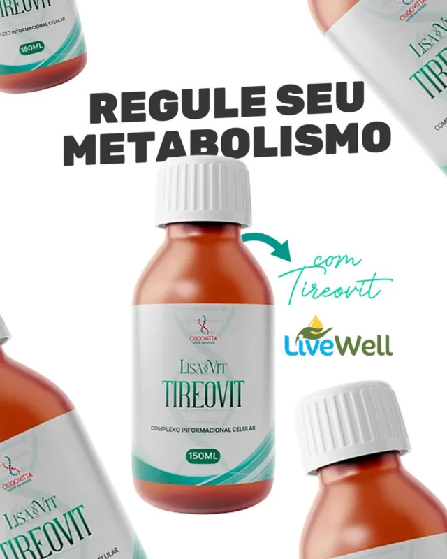 Você sente que seu metabolismo está lento? Ganho de peso, cansaço, inchaço ou dificuldade de emagrecer podem ser sinais de desequilíbrio hormonal.

O Tireovit é um suplemento eutrófico específico, formulado para restaurar a vitalidade das glândulas endócrinas, regulando as funções do sistema endócrino e metabólico.

👉 Indicado para casos de hipotireoidismo subclínico, bócio, obesidade resistente, mixedema e até doença de Basedow.

Com o Tireovit, você dá um passo importante na regulação hormonal e metabólica do corpo. Uma solução natural para ativar sua saúde de dentro pra fora!

Visite nosso site e garanta o seu!

#saudenatural #aromaterapia #saudemental #terapiaortomolecular #fitoterapia #saudeintegrativa #medicinaalternativa #medicinanatural #nutrição #florais #homeopatia #terapiaalternativa #terapiaintegrativa #ortomolecular