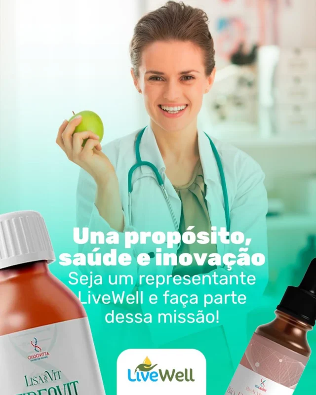 Seja um representante credenciado Live Well e leve saúde e bem-estar por meio da inovação em terapias naturais.

Com produtos respaldados por ciência e bioinformação, você empreende com propósito, ao lado de uma marca que acredita no poder da natureza para curar.

Comece agora. Viva bem, venda com propósito 🚀

\#saudenatural #aromaterapia #saudemental #terapiaortomolecular #fitoterapia #saudeintegrativa #medicinaalternativa #medicinanatural #nutrição #florais #homeopatia #terapiaalternativa #terapiaintegrativa #ortomolecular