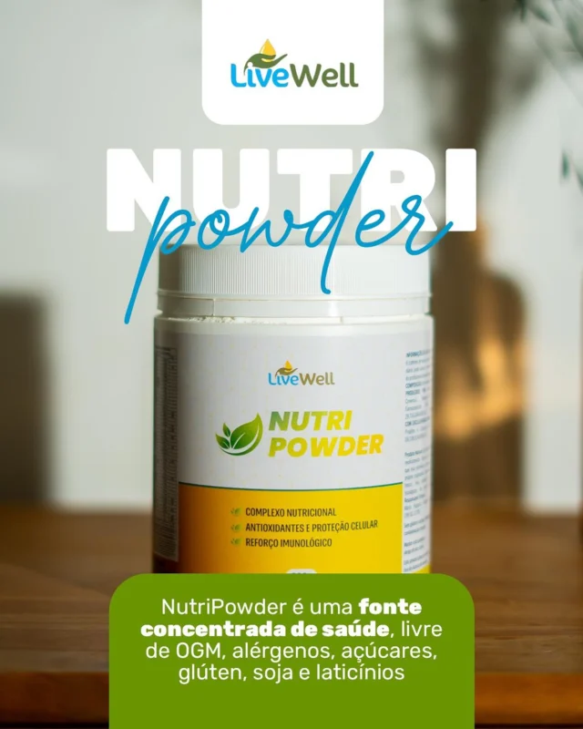 Você sabia que a imunidade está diretamente relacionada à forma como nutrimos nosso corpo diariamente?

O NutriPowder é uma fonte concentrada de saúde e vitalidade, feita com ingredientes selecionados para fornecer os nutrientes que seu organismo precisa — sem exageros e sem substâncias que sobrecarregam o sistema.

Livre de: OGM, alérgenos, açúcares, glúten, soja e laticínios. Tudo isso em uma fórmula prática e segura, ideal para quem busca mais energia, reforço do sistema imunológico e equilíbrio metabólico.

Inicie sua rotina com mais vitalidade e proteção!

📦 Compre pelo site e receba em todo o Brasil!

#saudenatural #saudemental #saudebemestar #saudeemfoco #aromaterapia #aromaterapiabrasil #ortomolecular #medicinaortomolecular #terapiaortomolecular
